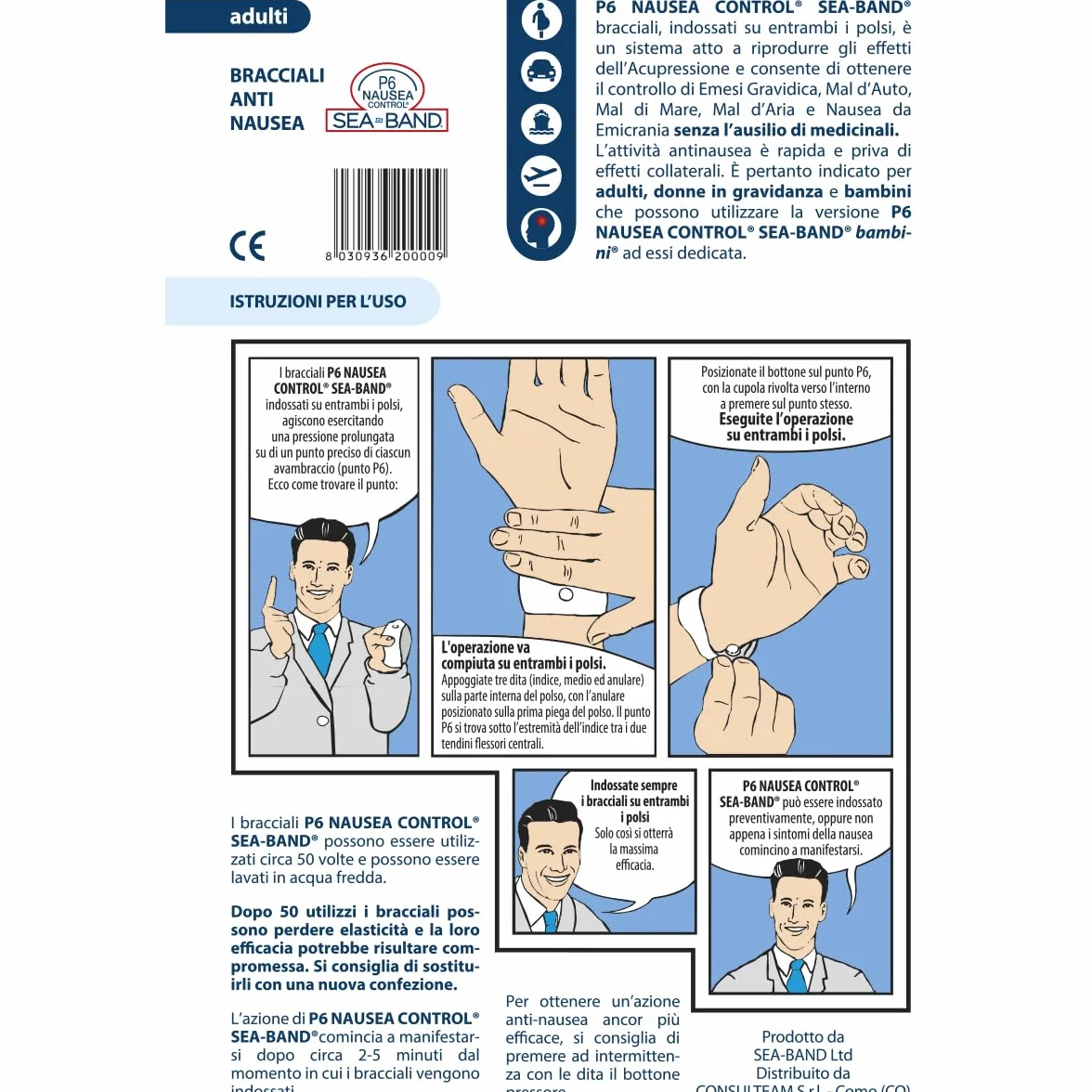 P6 Nausea Control Seaband Ad