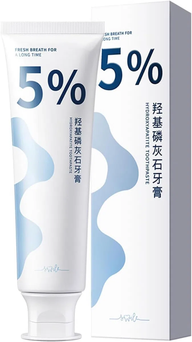 Dentifrice au 3.3-diindolylméthane, Dentifrice à l'hydroxyapatite, Réparateur et blanchissant naturel, Répare les dents abîmées, Élimine les taches, Rafraîchit l'haleine