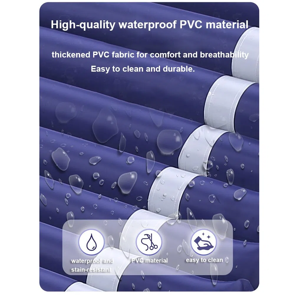 Matelas Anti-escarres avec Système de Pression Alternée, Lit Gonflable Anti-escarre Prévention des Escarres et Traitement des Ulcères Avec Pompe et Imperméable, pour Lits d'hôpitaux Habitation ,Marine
