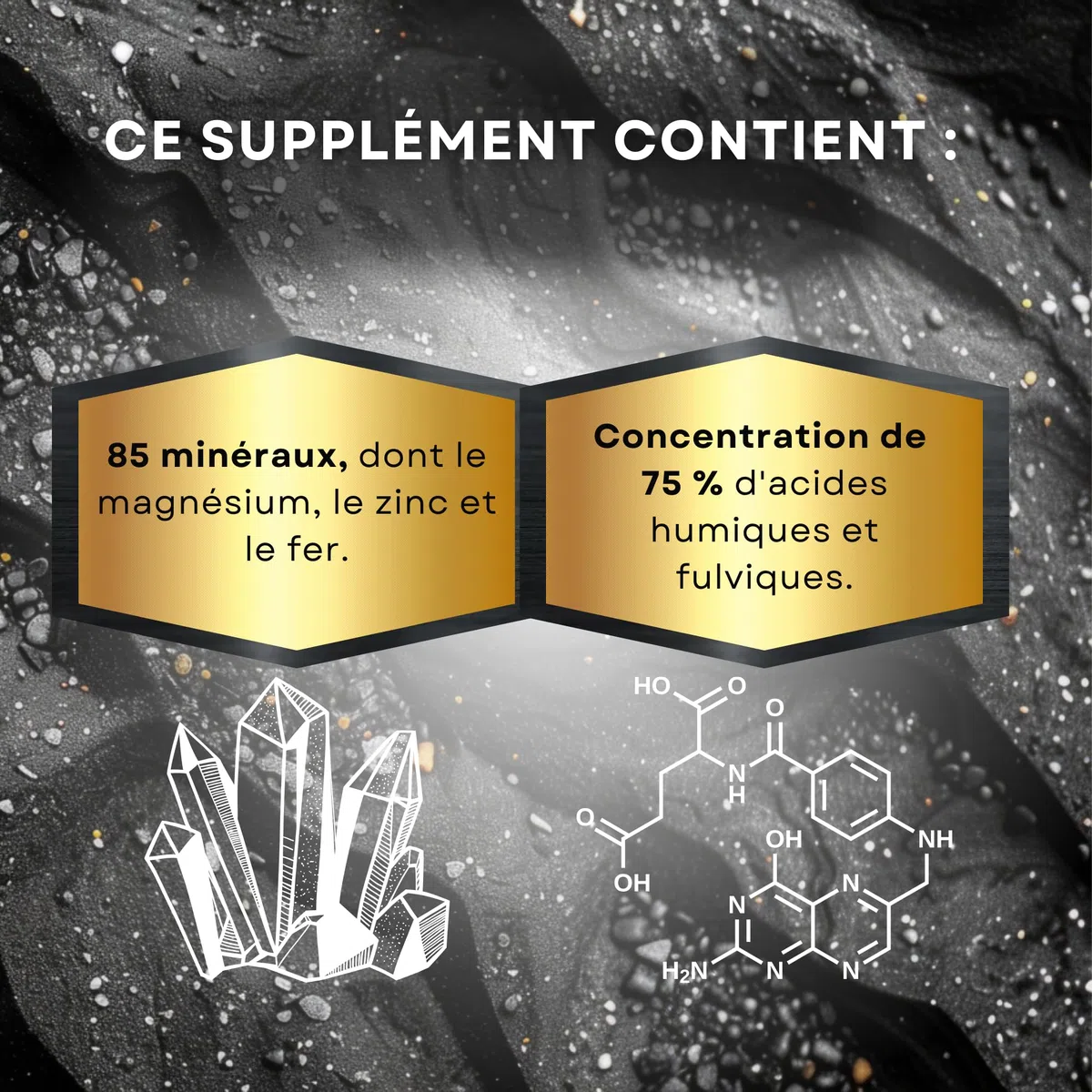 Shilajit Himalaya Original 90 Gummies - Complément Alimentaire Naturel avec +85 Minéraux et Acide Fulvique et Humique