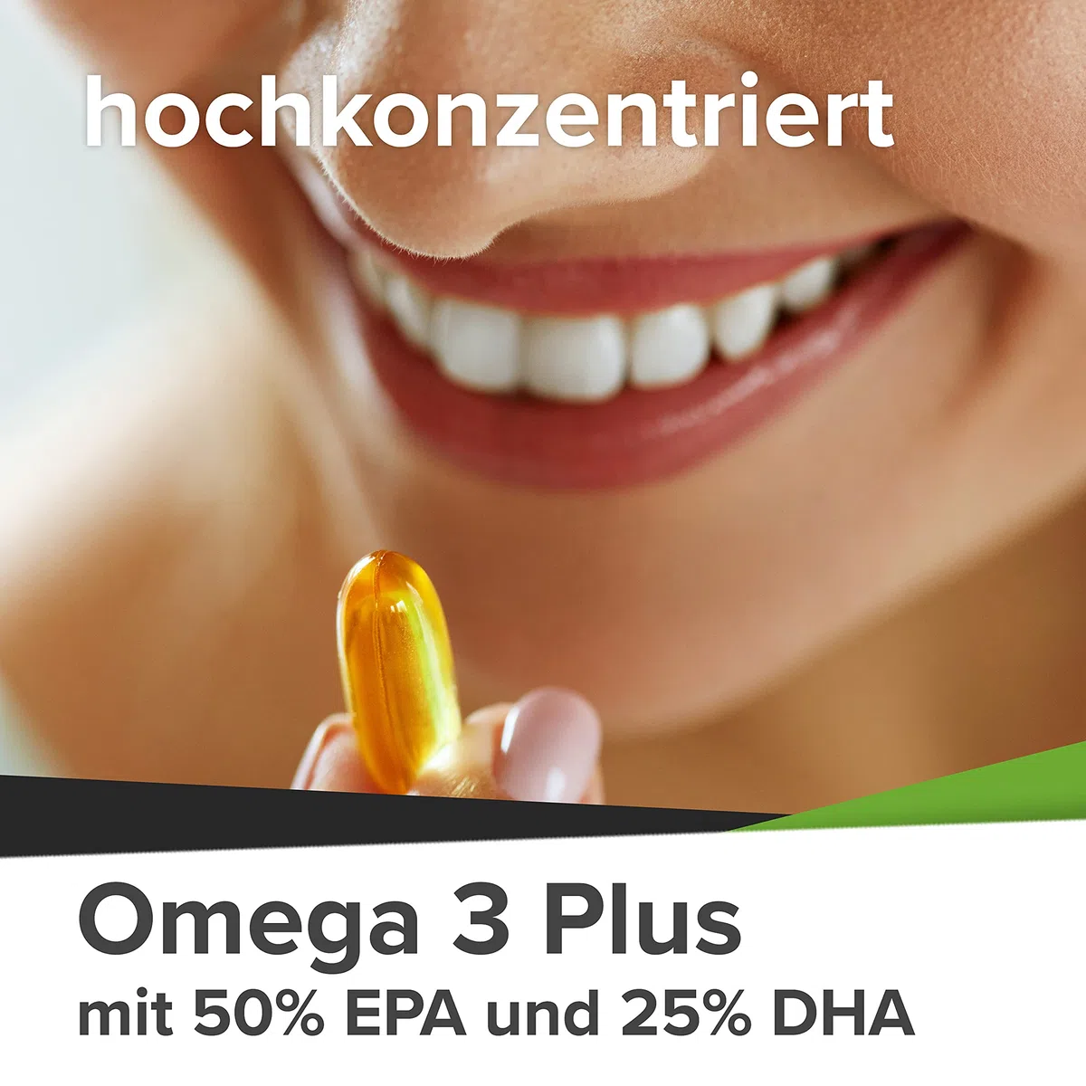 Omega 3 Plus 3 fois plus fort, 1000 mg d'huile de poisson 500mg EPA 250mg DHA par gélule, pureté testée en laboratoire à partir de pêche durable, 120 gélules 4 mois