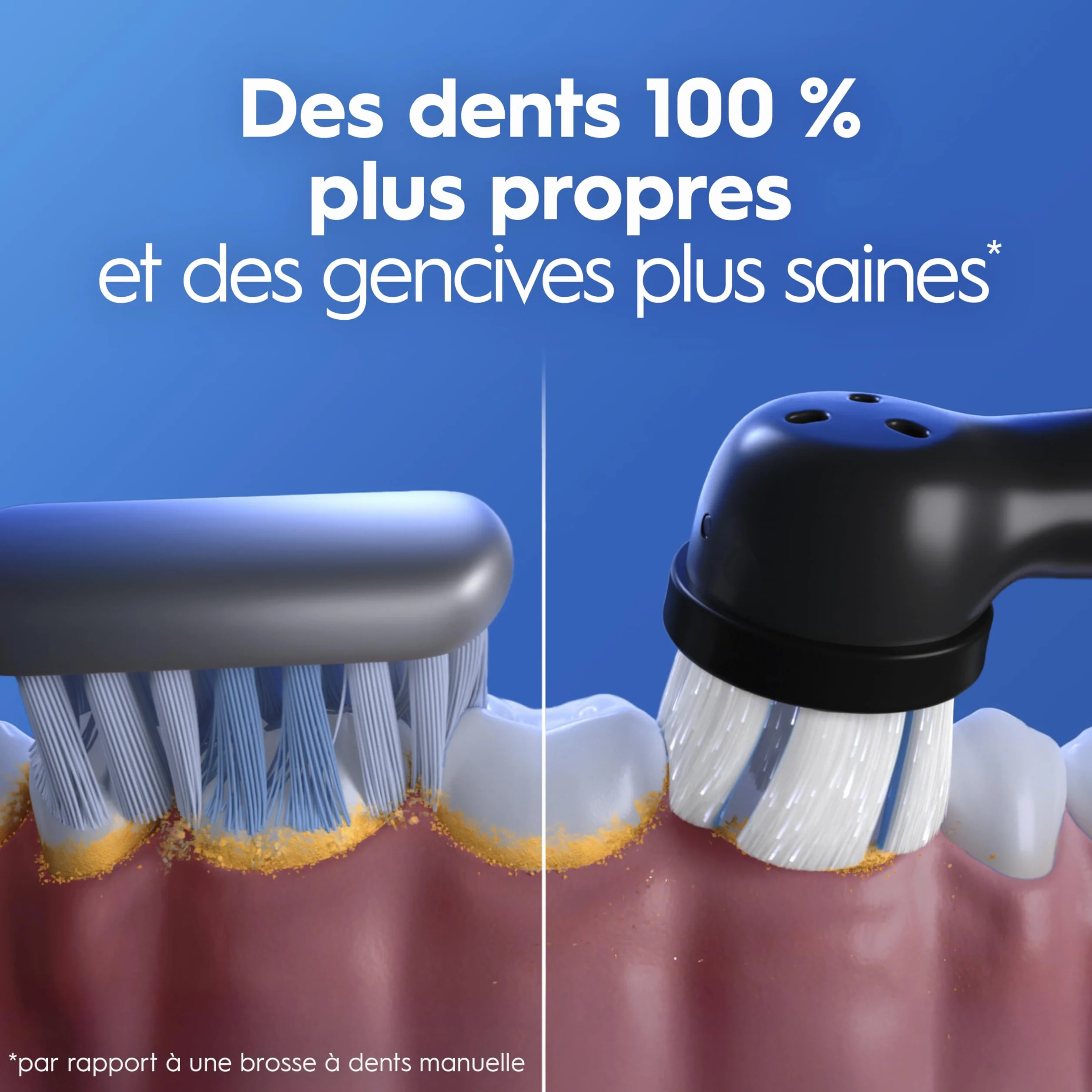 Oral-B iO 3 Brosse À Dents Électrique, Noir Mat, 1 Tête De Brosse, Batterie Longue Durée, Support De Tête De Brosse