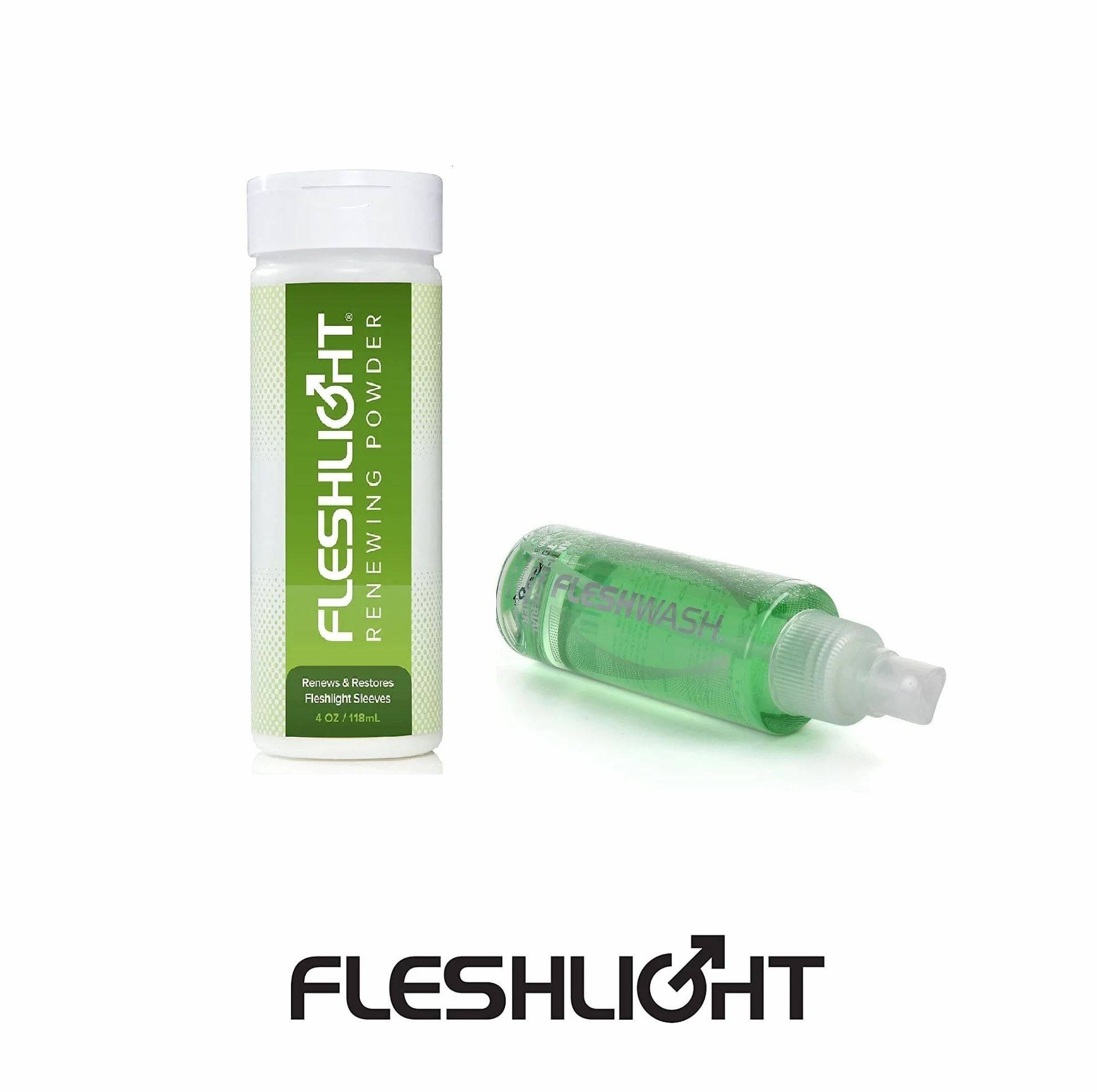Pacchetto di Cura Fleshlight – Polvere per Fleshlight e Detergente per Fleshlight – Il Miglior Pacchetto di Cura per il Tuo Sex Toy Maschile Fleshlight.