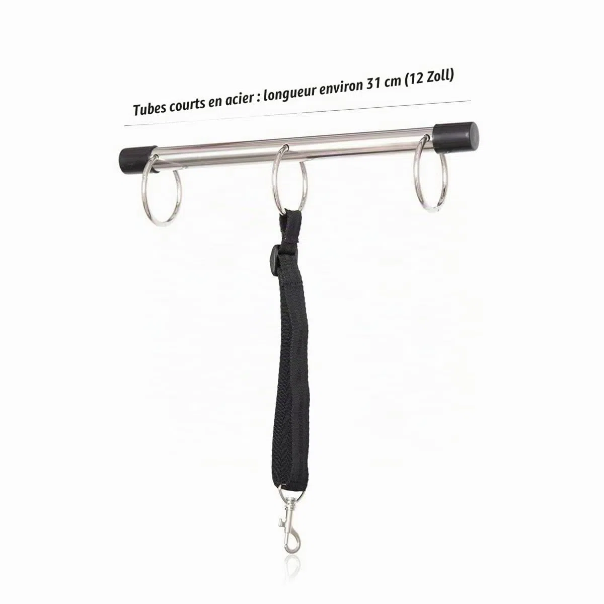 Ceinture de Bondage et Tubes en acier Ensemble de Bondage SM Réglables Menottes de Cheville Jouets Sexuels érotiques Sexuelles SM avec Barre D'écartement en Métal pour débutants et professionnels