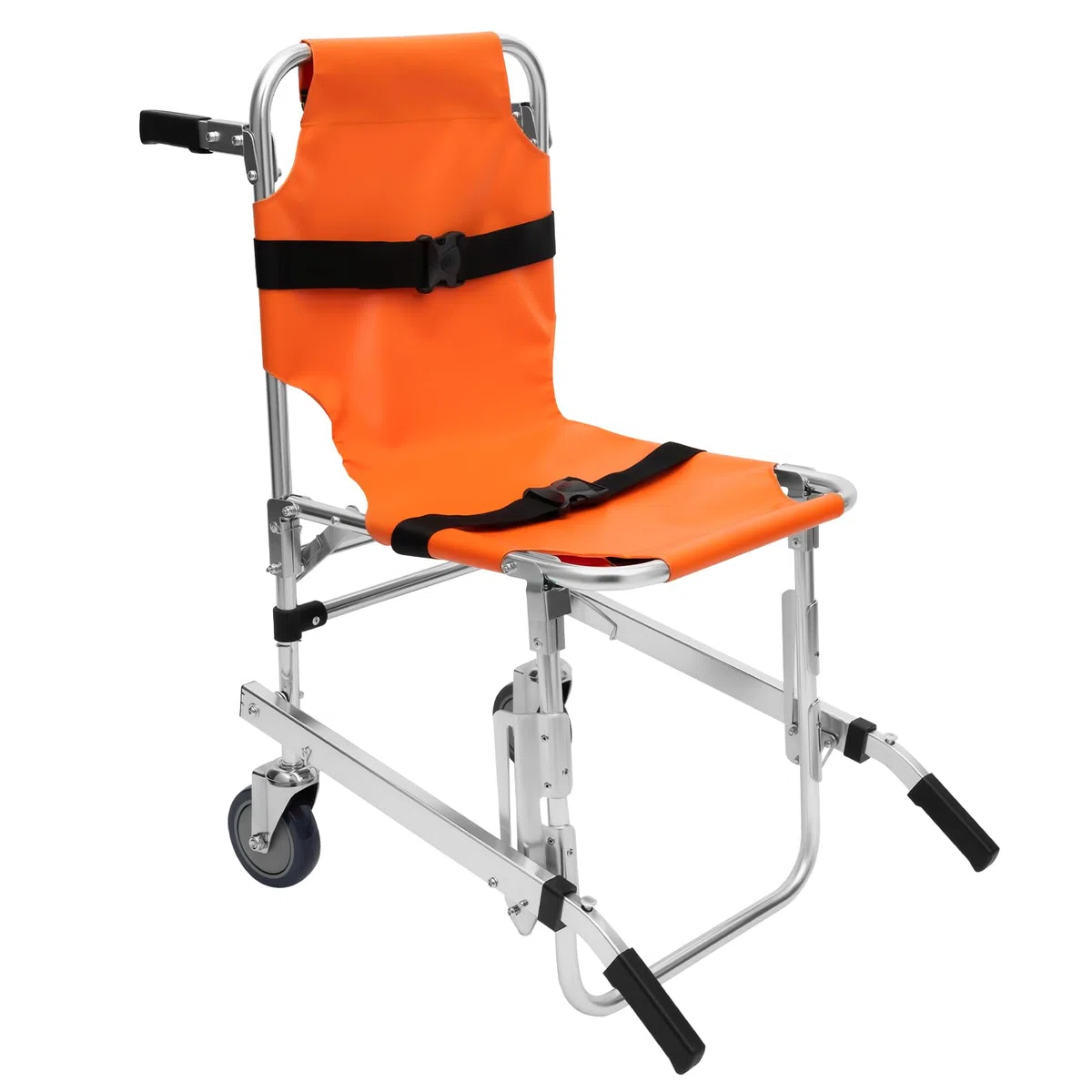 MINRS EMS Chaise d'escalier ambulance de pompier Chaise d'évacuation pliable Capacité 159 kg pour le transfert de patients ou de personnes à mobilité réduite