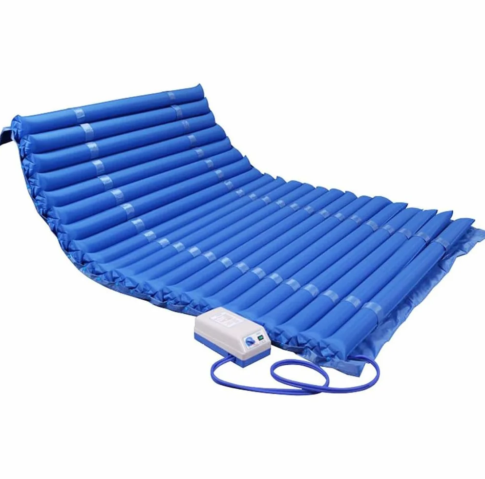 Matelas Anti-escarres, Matelas à Pression d'air alternée avec Pompe, prévention des escarres et Matelas pneumatique au lit, surmatelas à soulagement de la Pression,150cm Width