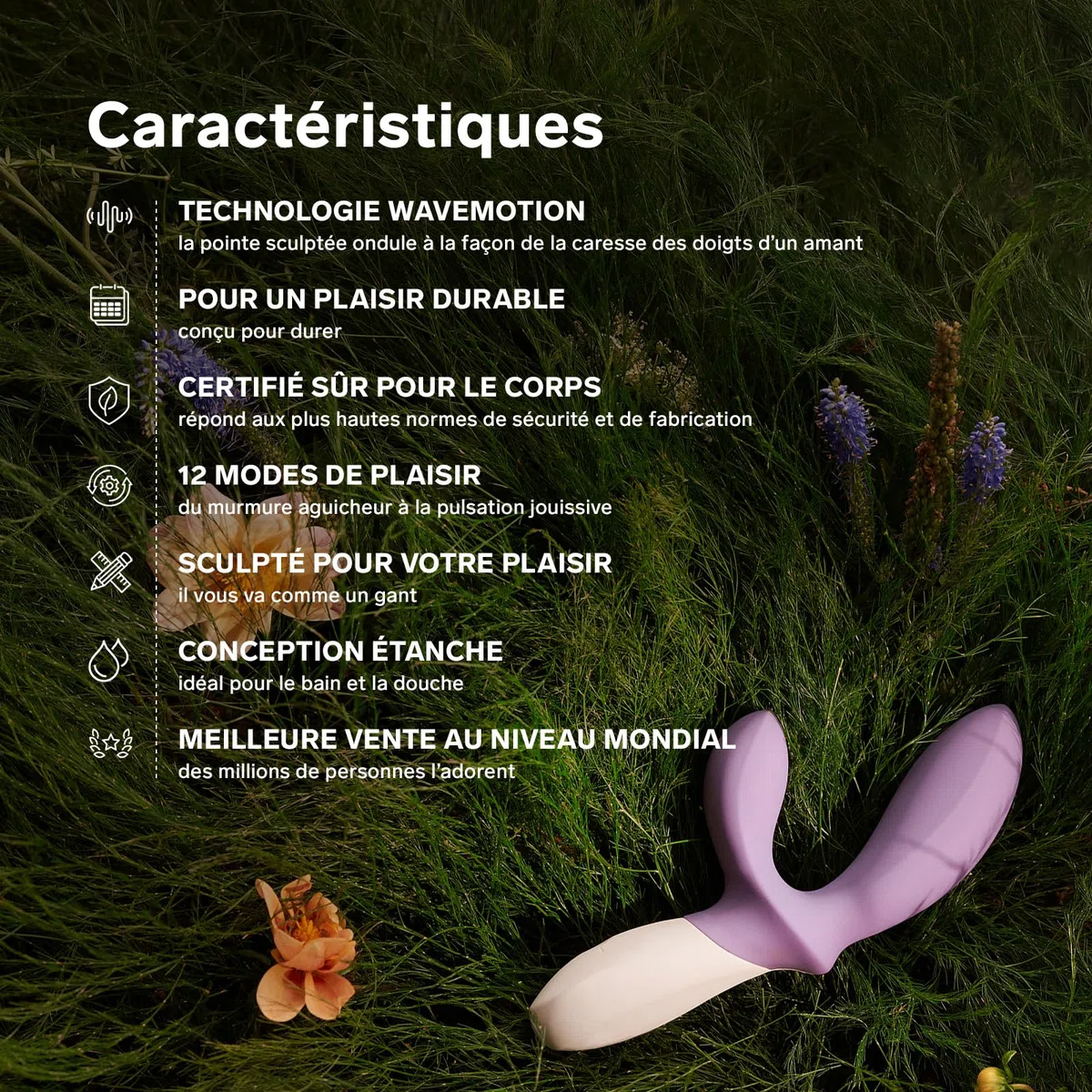 LELO LOKI Wave 2, Masseur Prostate, Sextoy Homme, Vibromasseurs pour Homme, étanche avec 12 modes de plaisir, Black
