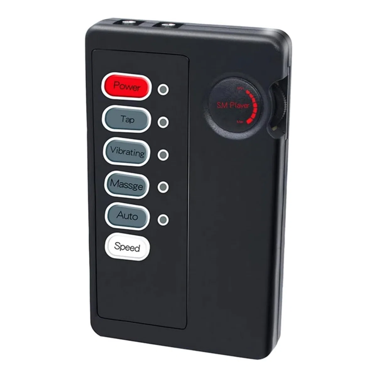Unité de Contrôle d’électrostimulation Double Sortie 2,5 mm SM Jouet Sexuel | Boîtier de Commande pour Électrostimulation Connecter Simultanément Deux Accessoires Compatible avec la Plupart Réglable