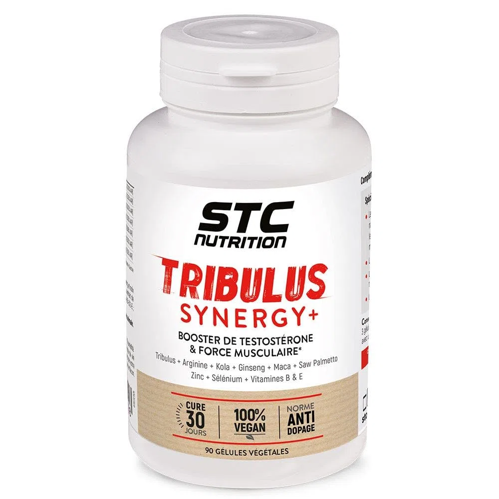 STC NUTRITION - Tribulus Synergy + - Favorise le maintien du taux de testostérone - Améliore les performances physiques & Améliore les performances physiques - 90 gélules végétales