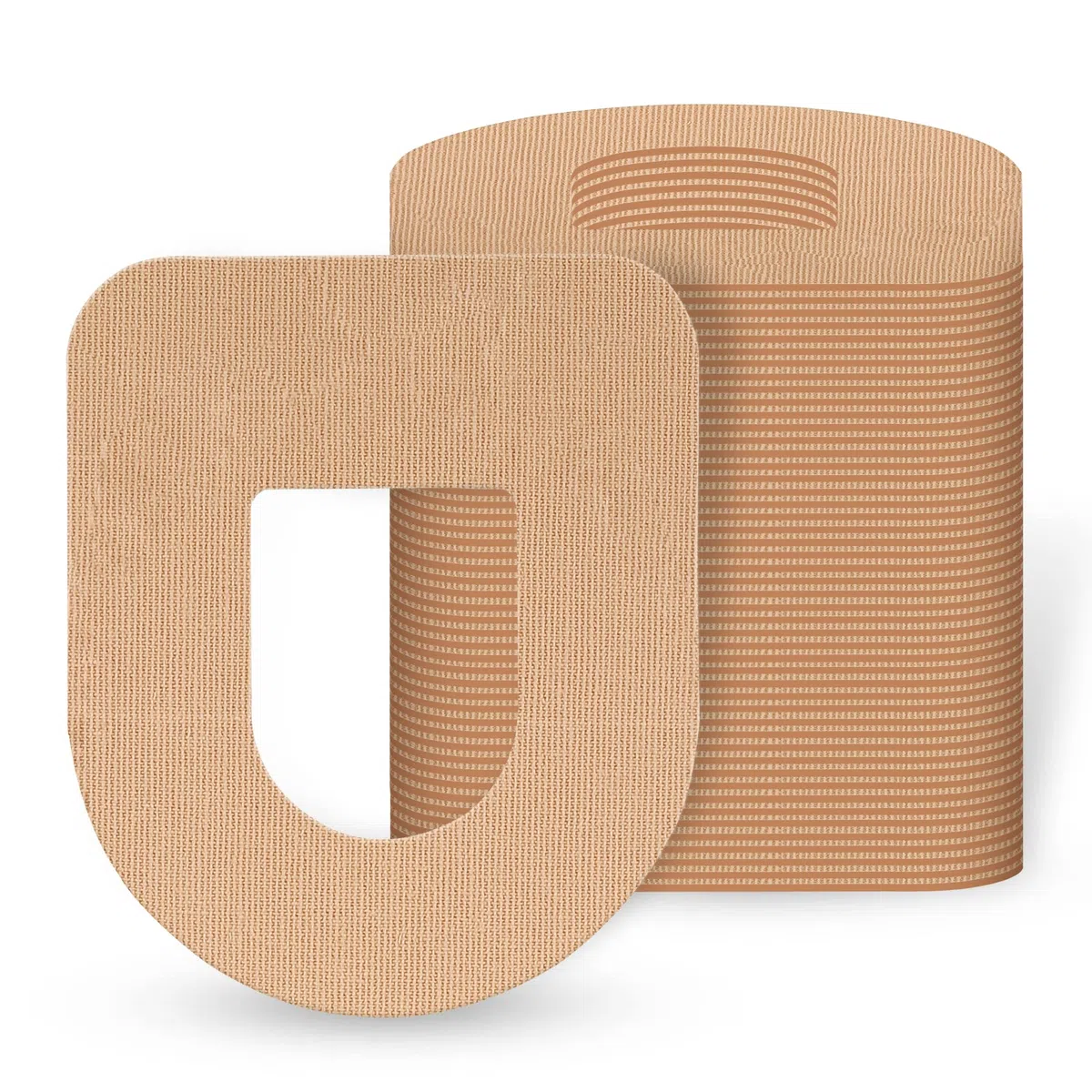 MEDMAX Patch pour OmniPod (25 Pièce) | Patchs adhésifs Résistants à la Sueur Imperméables | Respirants et Doux pour la Peau | Sans latex | CGM Tape | Ruban pré-découpé durable | (Beige)