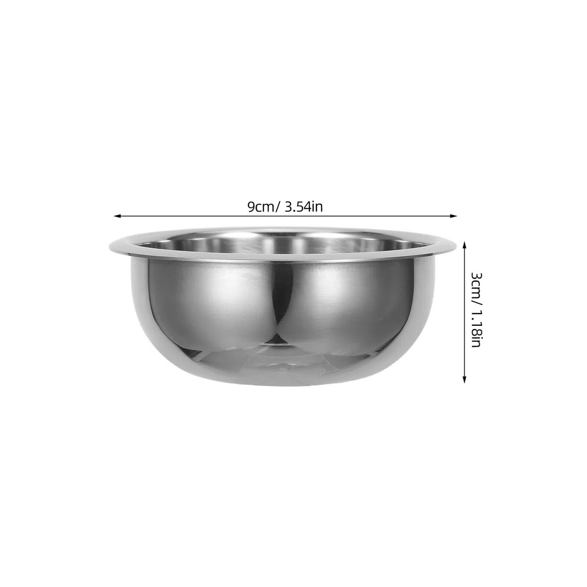 POPETPOP Bol à Savon de Rasage Alliage de Fer Épais Bol Robuste Incassable pour Hommes et Barbiers pour Rasage Personnel