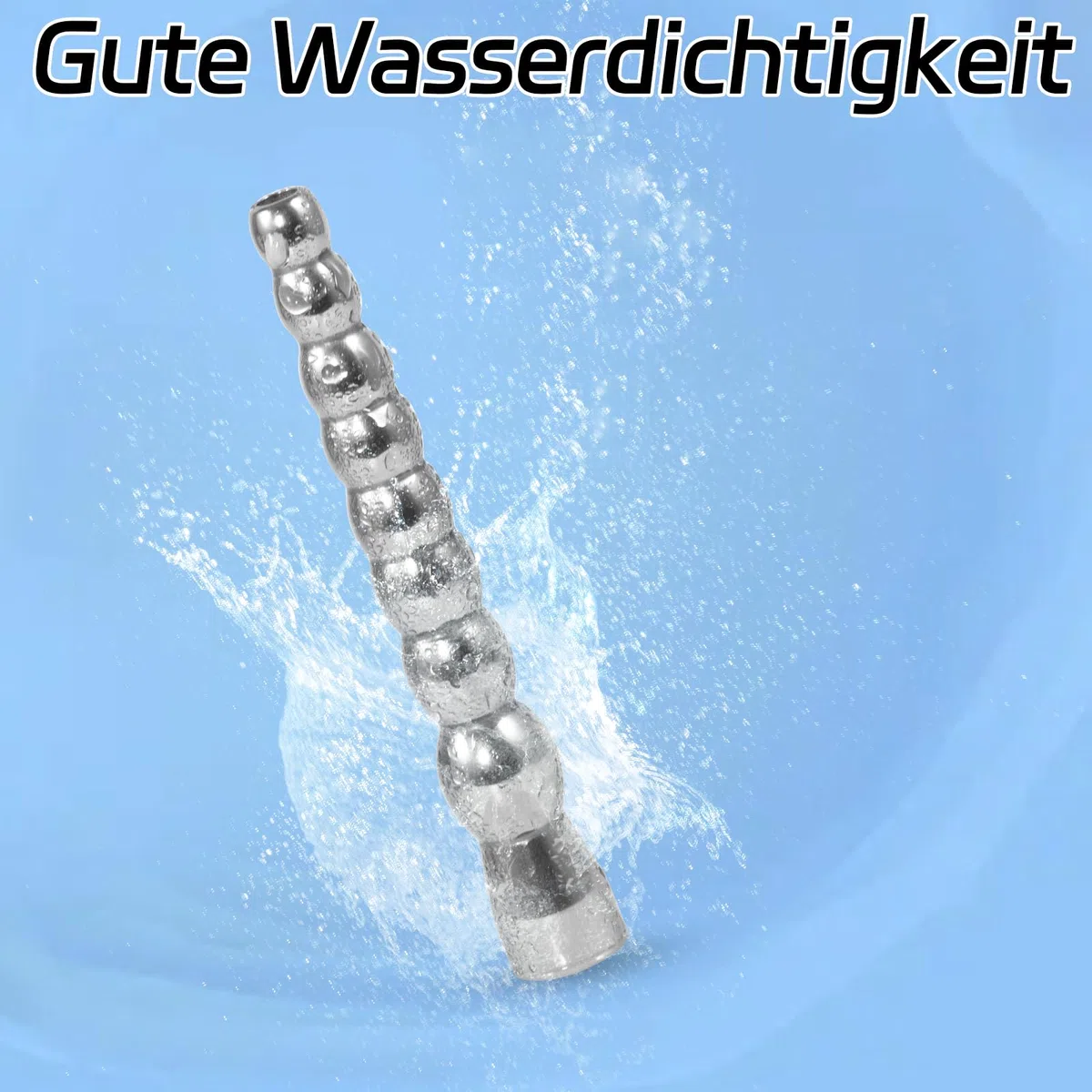 Dilatateur Urètre en Acier Inoxydable avec 8 Boules Sonde Uretre Pénis Creux en Métal Prostate Stimulant Barre de Masturbation pour Hommes Jouet Sexuel Fétiche Extrême pour Hommes (L)