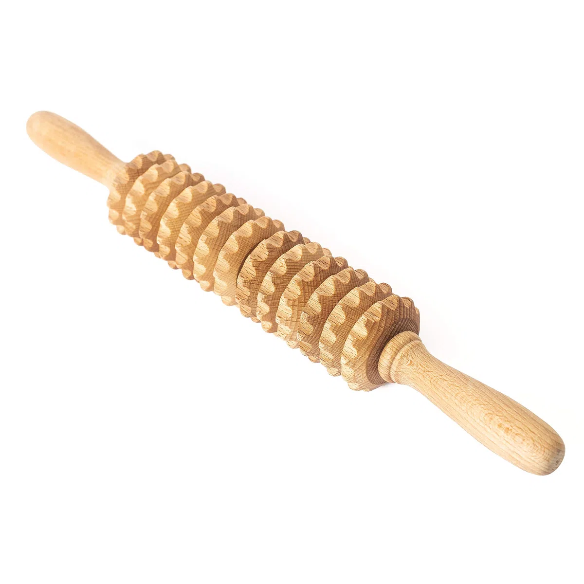 Tuuli Accessories Anti Cellulite Masseur Rouleau de Massage Appareil Maderothérapie Bois 40 cm