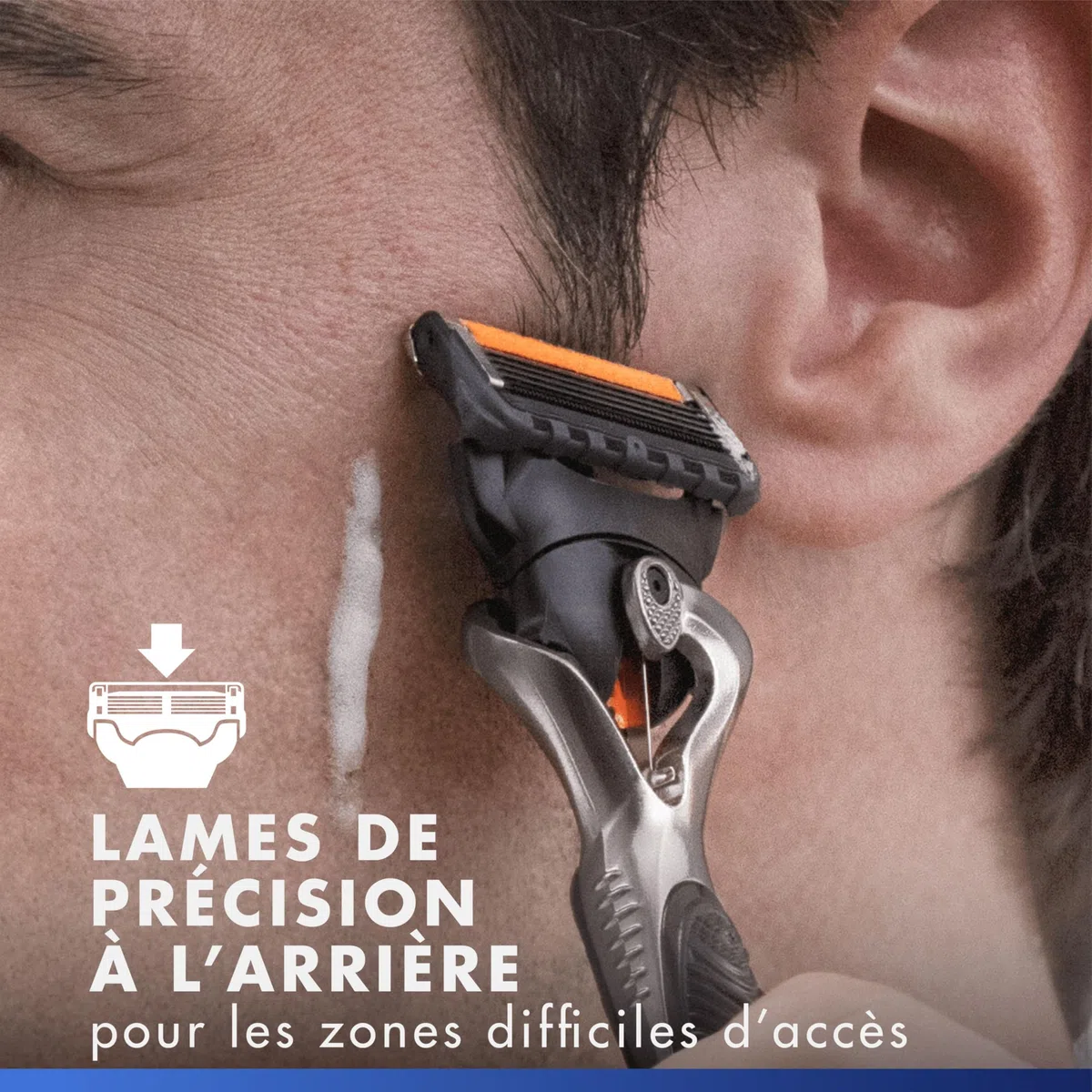 Gillette Lot De 4 Recharges De Rasoir pour Hommes Proshield, Cartouches avec Bande Lubrifiante Avant Et Après Les Lames Et Nouvelle Lubrification pour Un Rasage De Près Et Un Confort Incroyables