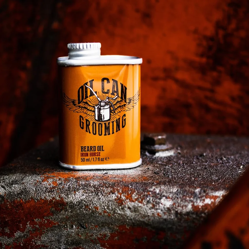 Oil Can Grooming Iron Horse Huile pour barbe 50 ml