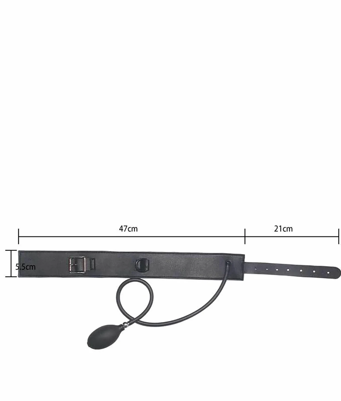 Collier Gonflable Fun pour BDSM – Collier de Jeu de Rôle Ajustable pour Hommes et Femmes – Jouet de Contrainte Réglable pour Adultes