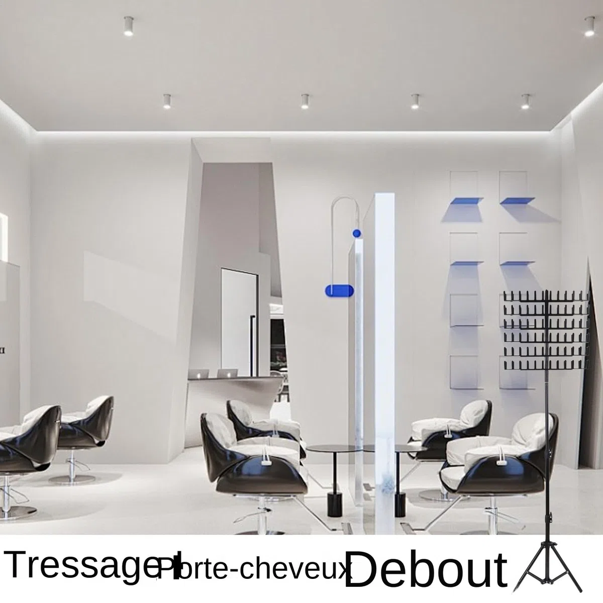 Générique Support À Cheveux Tressé - Réglable En Hauteur, Support De Tressage Pour Cheveux 144 Piquets, Debout