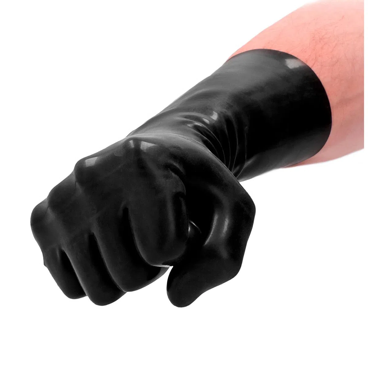 SHOTS FST001BLK FIST IT Gants Courts en Latex - 33,5 x 12 x 0,2 cm - Résistants et Faciles à Utiliser - Plaisir illimité - Noirs