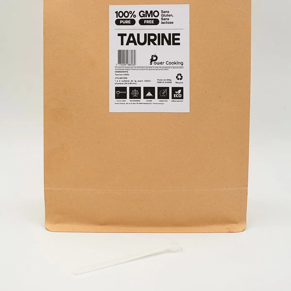 Taurine Pure poudre 500g | Power Cooking |