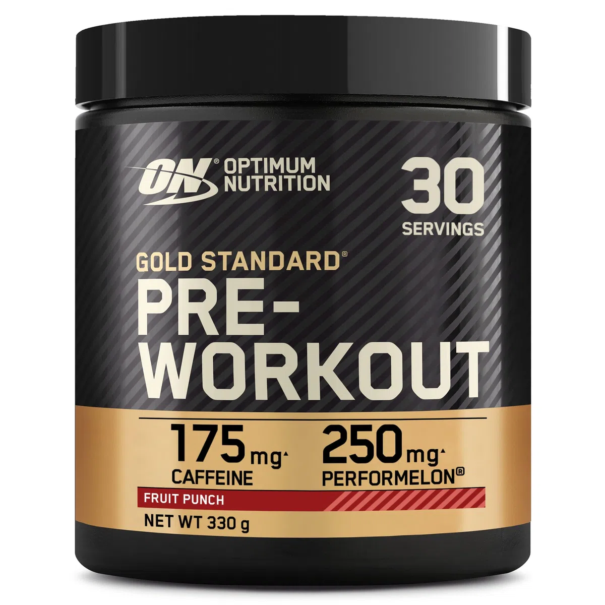 Optimum Nutrition Gold Standard Pre-Workout en Poudre, Boisson Énergétique Goût Fruit Punch, 330g, 30 Doses