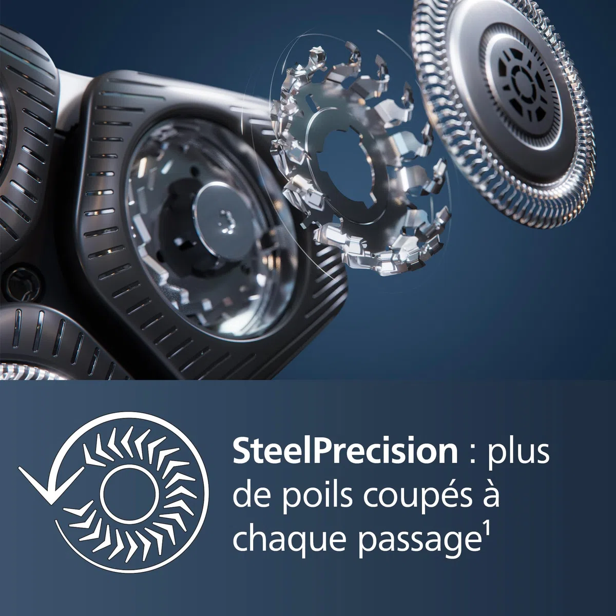 Philips Rasoir électrique Série 5000 pour homme Wet & Dry, avec tondeuse rétractable, station de nettoyage, coffret de voyage et cartouche Quick Clean (modèle S5898/50)