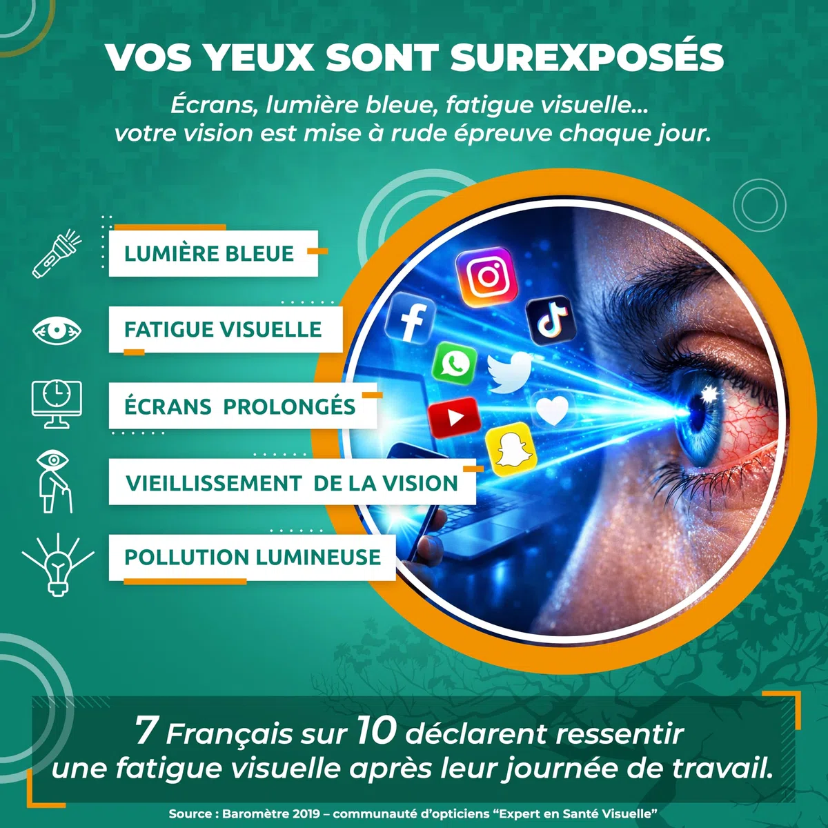 Vision Écrans & Lumière Bleue – Complément Alimentaire Yeux – Fatigue Visuelle, Confort Visuel, Vision – Oméga 3 DHA, Lutéine, Zéaxanthine – 60 Capsules