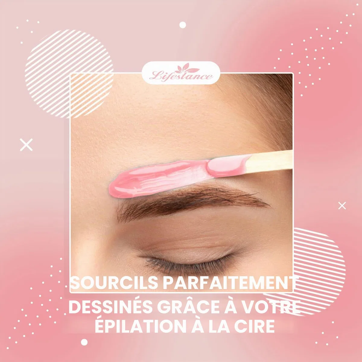 Lifestance Chauffe Cire Epilation Professionnelle pour Femme Avec 400g Perles de Cire, 30 Bâtonnets de Cire et Un Bol en Silicone pour Tout le Corps