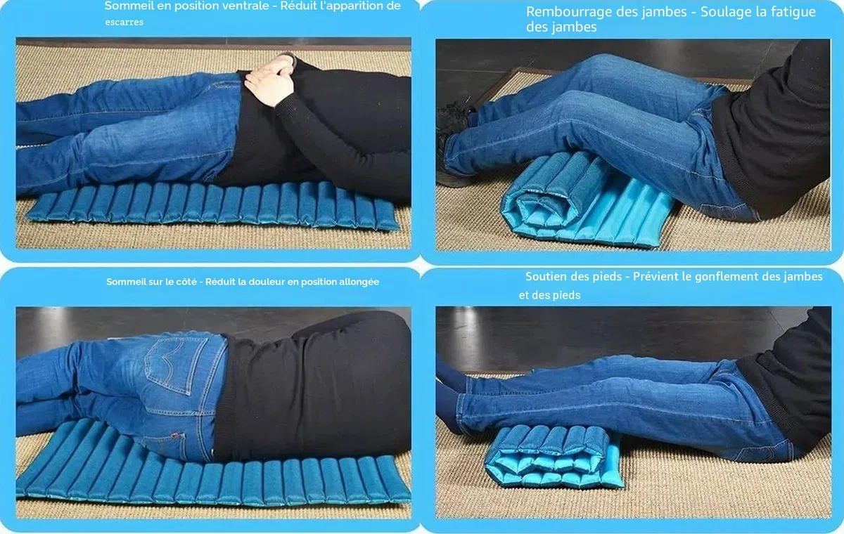 Matelas Anti-Escarres,Coussin Anti Escarres Fessier Médical pour Personnes Âgées Handicapées,Disponible Recto Verso pour Les Patients Alités De Longue Durée,Facile À Nettoyer