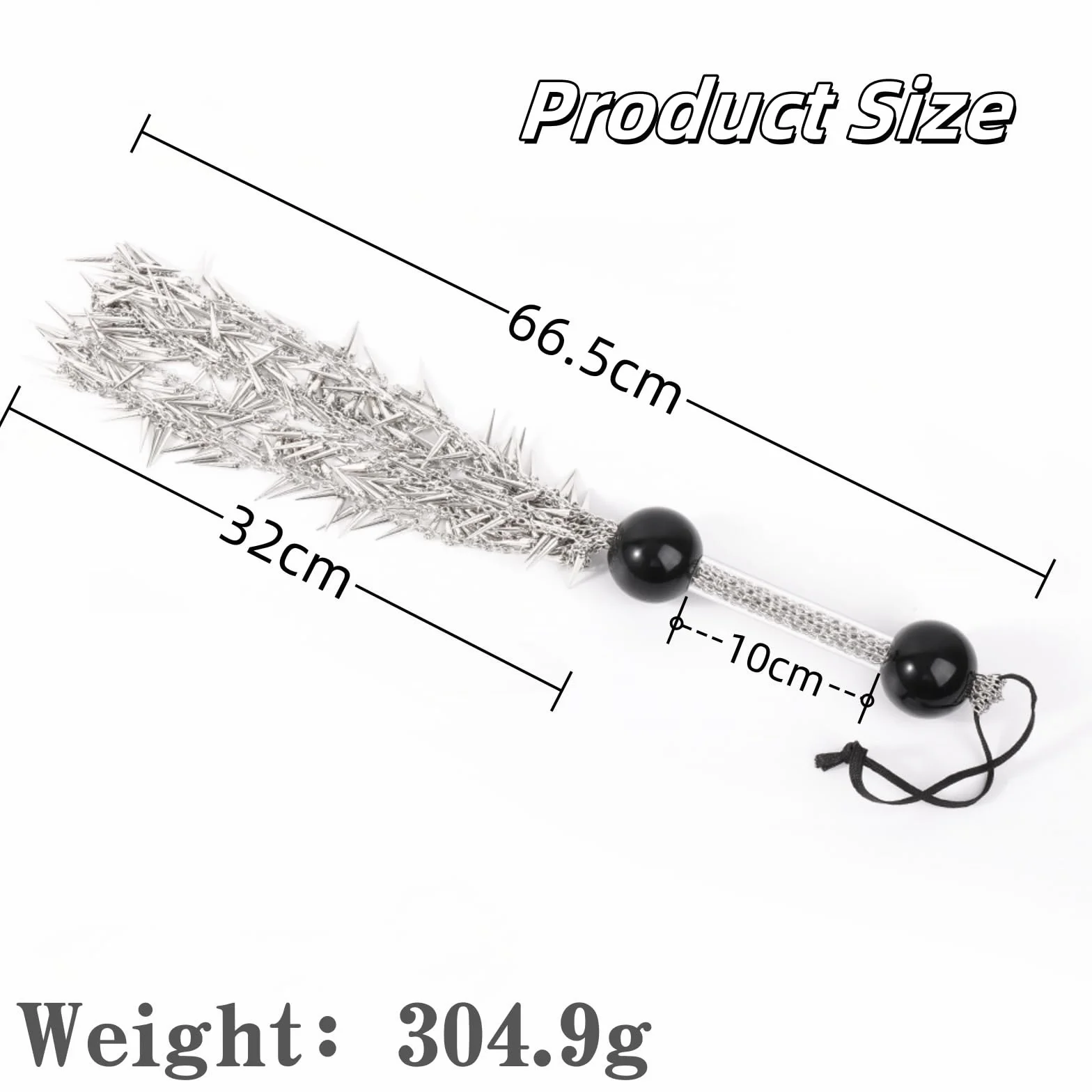 Fouet à Chaîne en Métal Poignée Confortable Fouet Sexy Érotique Cravache | Fessée Fétiche Accessoires de Bondage Durables Sex Toys SM Jeu de Rôle Jouets Sexuels pour Couples