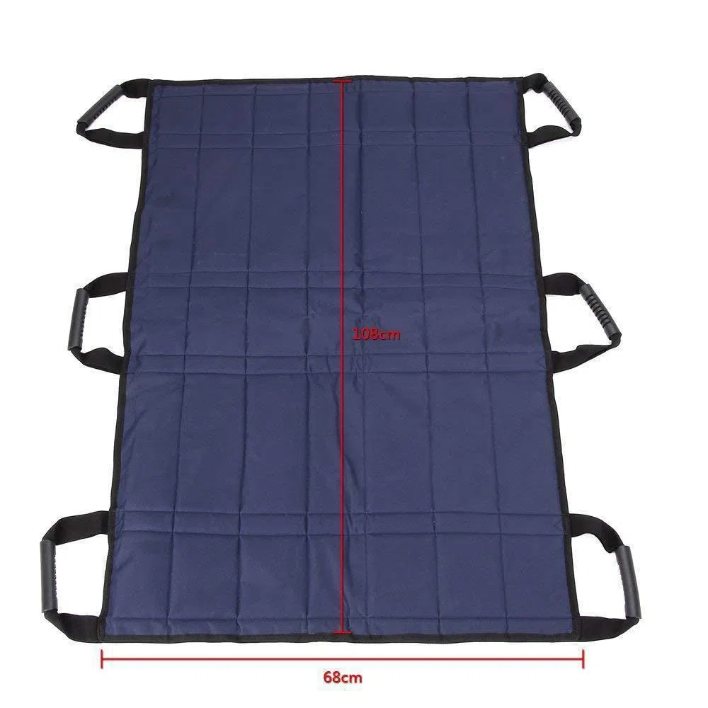 Drap De Glisse Drap De Transfert, Alèse De Positionnement avec 6 Poignées Renforcées,Drap Patient Réutilisable Et Lavable pour Soignant, Aide Familiale, Alité, Personne Âgée
