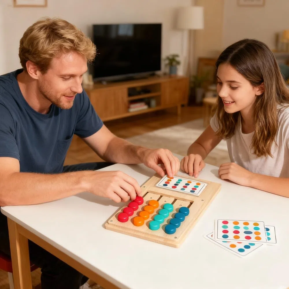 Jeux pour Personnes atteintes de démence, activités pour Seniors atteints de démence, Jeux en Bois pour Personnes atteintes de démence avec 12 Cartes