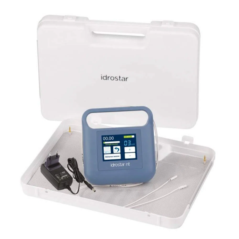 IDROSTAR NT - ionophorèse - Efficace Contre la Transpiration des Mains et des Pieds (Aisselles en option) - Traitement Contre la Transpiration Excessive (Hyperhidrose) - Technologie NO SHOCK !