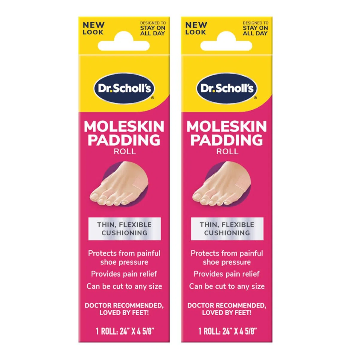 Dr. Scholl's Moleskine 2 rouleaux