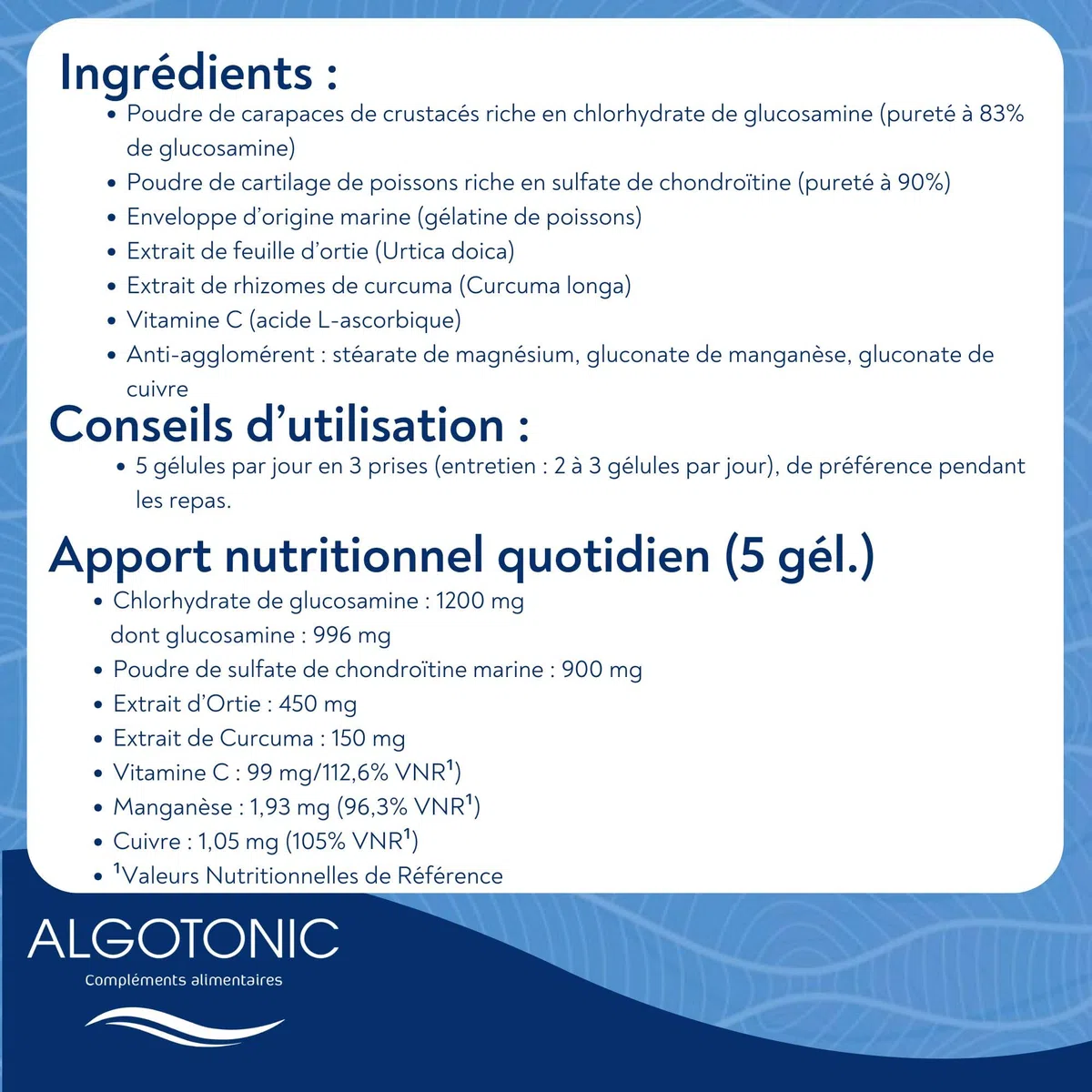 Arthro Confort Plus - Complément Alimentaire Naturel pour Articulations et Cartillages - Gélules - Glucosamine, Chondroïtine, Curcuma, Manganèse, Vitamine C (150 gélules)