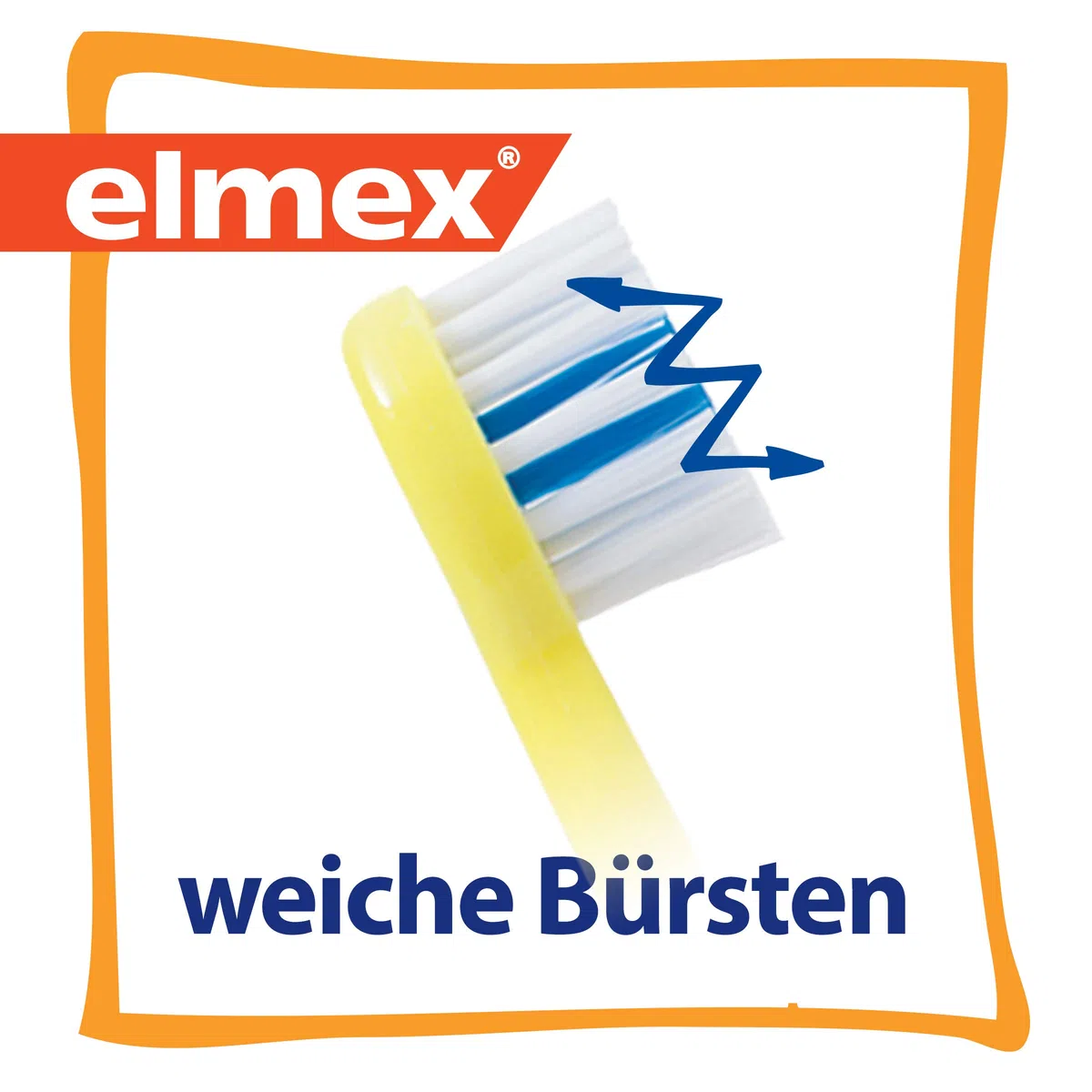 Elmex Lot de 6 brosses à dents d'entraînement pour enfant Assortiment de coloris