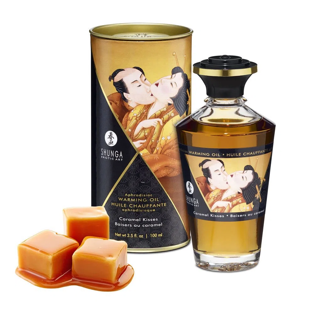 SHUNGA Huile Chauffante Baisers au Caramel 100 ml