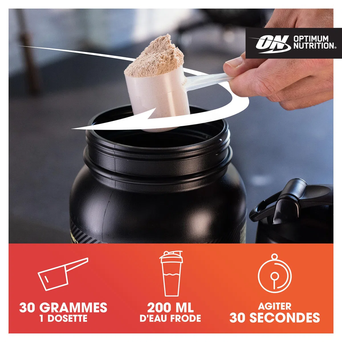 Optimum Nutrition Gold Standard 100% Isolat de Protéine de Whey en Poudre, Goût Chocolat, 450g, 15 Doses