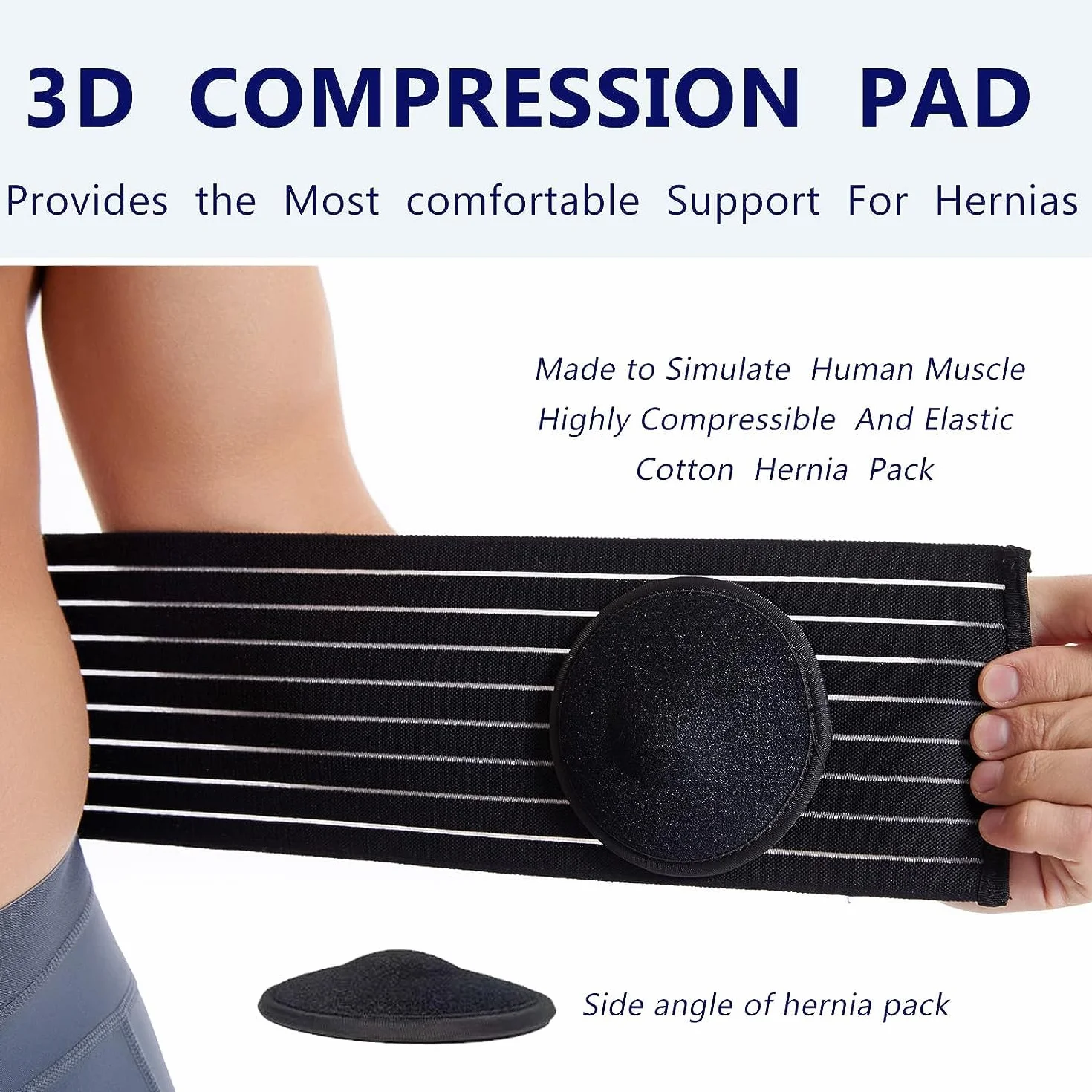 Ceinture Pour Hernie Ombilicale Pour Hommes Et Femmes - Ceinture De soutien Abdominal Avec Coussin De Compression - Aide Chirurgicale Pour Hernie Ombilicale