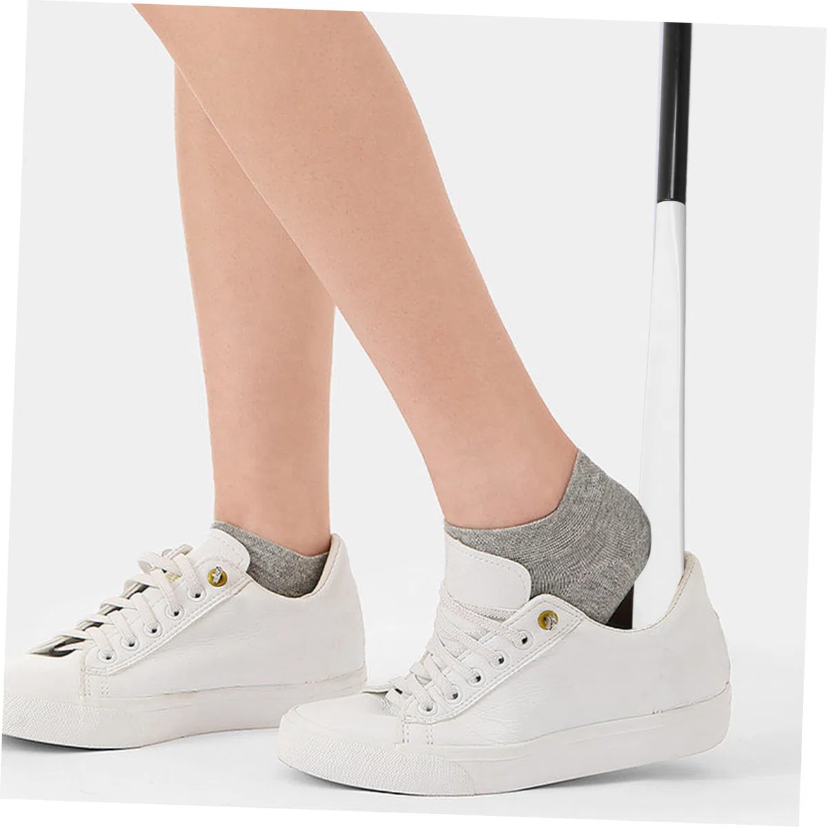 Chausse-pied Long Télescopique en Abs, Aide à L’habillage | Enfile-chaussettes pour Seniors et Femmes Enceintes, Longueur Réglable, Usage Quotidien pour Chaussures et Pantalon