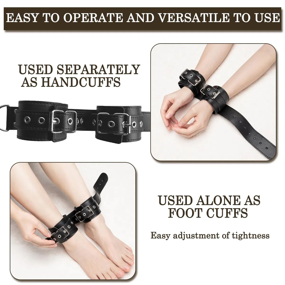 BDSM Bondage le Dos avec et Accessoires de Bondage Réglables,crochet anal bouchon buccal masque pour les yeux,Sex Toys Erotiques Set Adultes Toy