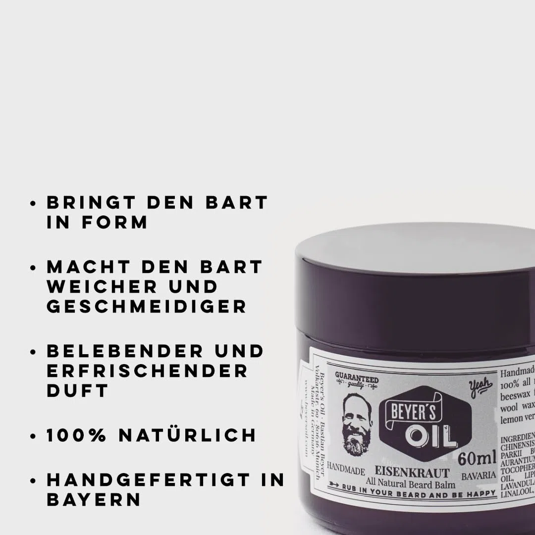 Beyer's Oil Beard Balm Eisenkraut (Verveine)