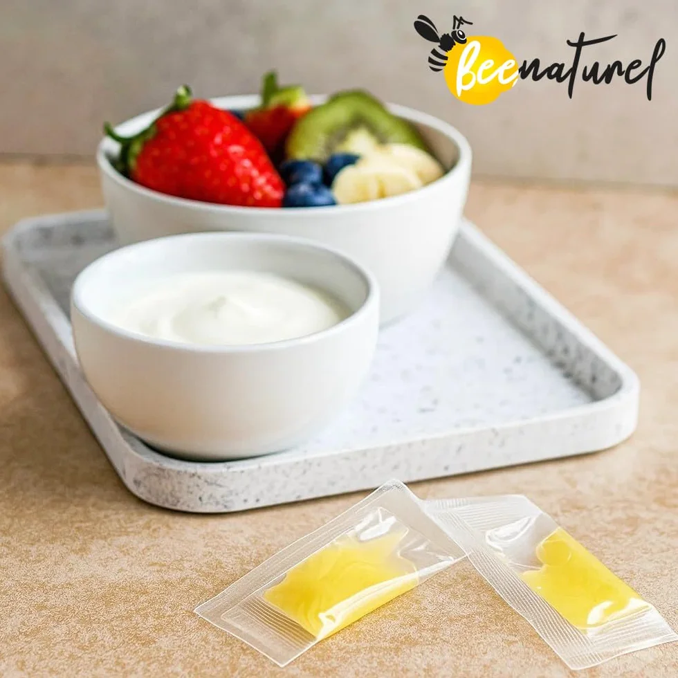 Gelée royale bio 120g | 120 dosettes 1g | Programme hiver 4 mois | Gelée royale française fraîche pure | Immunité adulte enfant | 100% Naturel