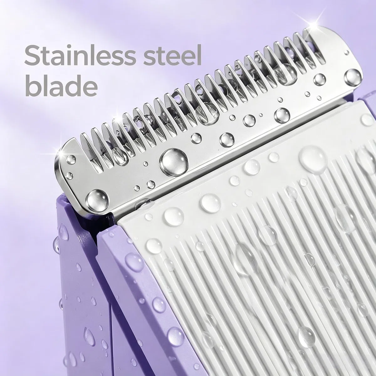 5 en 1 Rasoir Electrique Femme, Tondeuse Maillot humide/sèche, étanche IPX7, Tondeuse Femme Intime pour le visage, les aisselles, les jambes, les bras et le maillot (Violet)