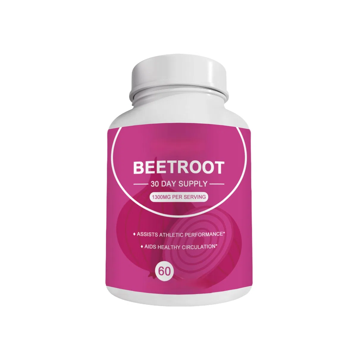 Racine de betterave / – 1300 mg de poudre de betterave/Favorise la circulation sanguine,1Pcs