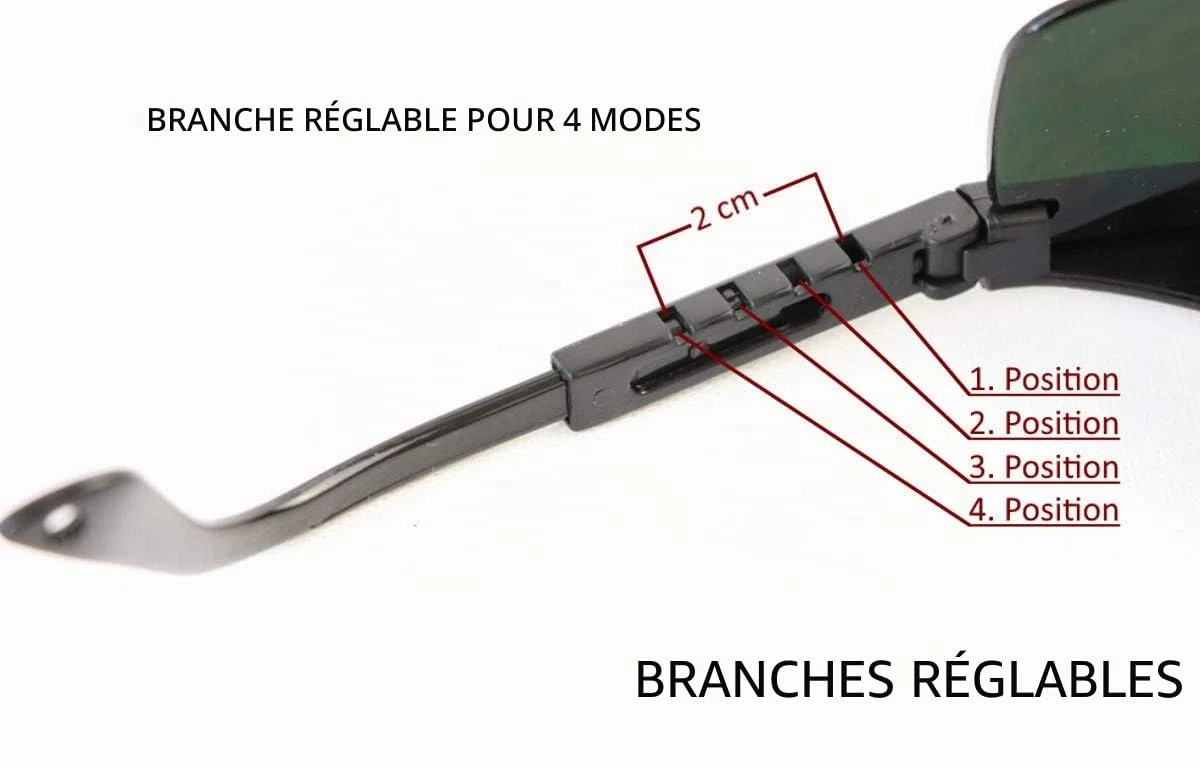 SafeLightPro F5 Lunettes de protection pour épilation au laser et lumière pulsée, Protection contre les UV