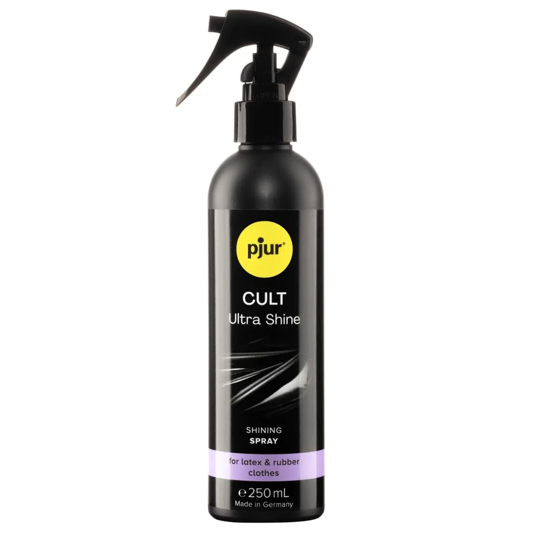 pjur CULT ULTRA SHINE - Soin nourrissant pour le latex, pour une brillance intense sans lustrage (250ml)
