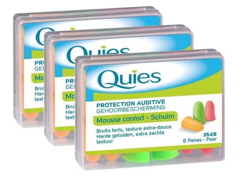 Quies - Protection Auditive en Mousse - Lot de 3 x 6 Paires by QuiesÂ