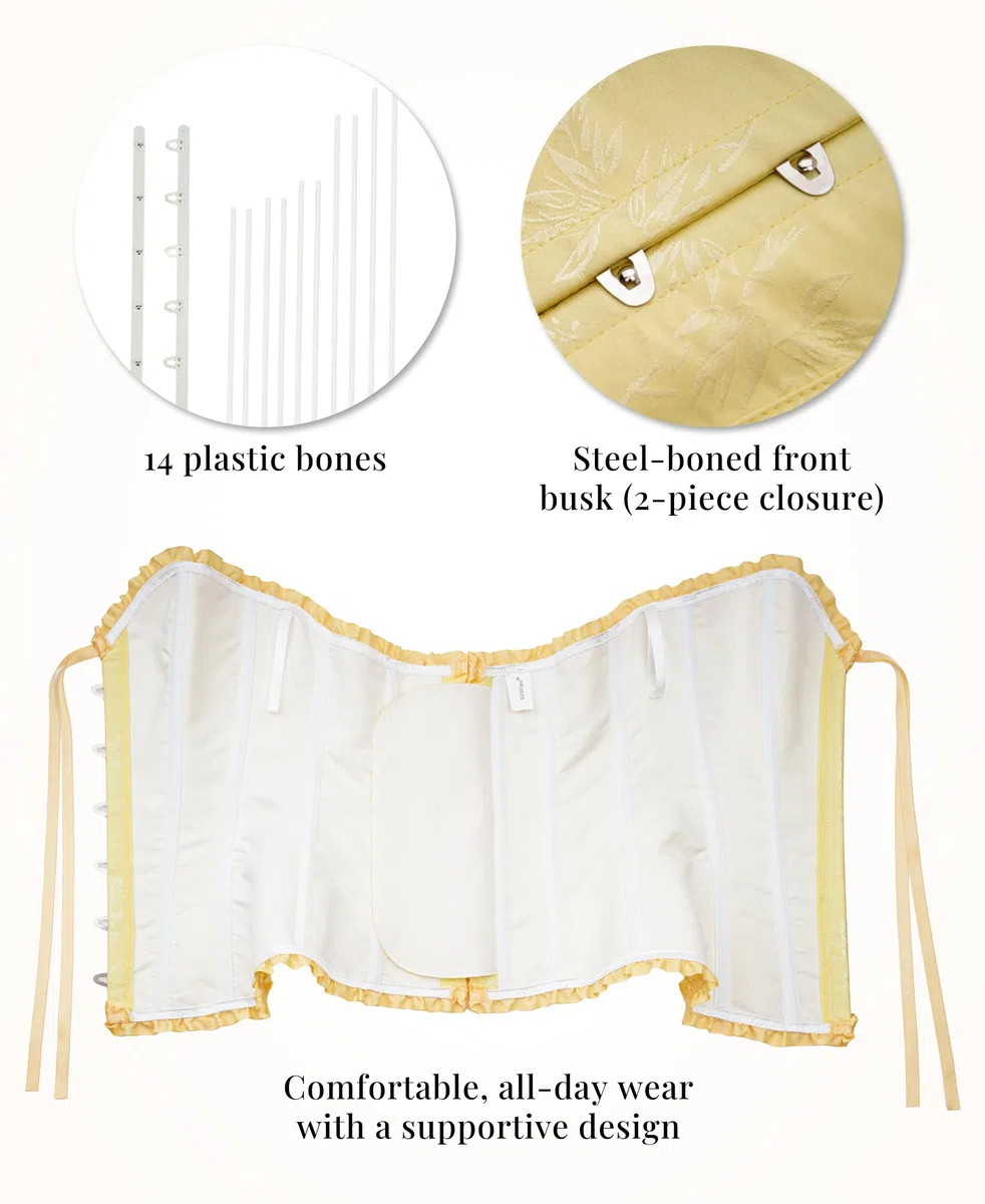 SZIVYSHI Corset bustier en plastique à lacets pour femme