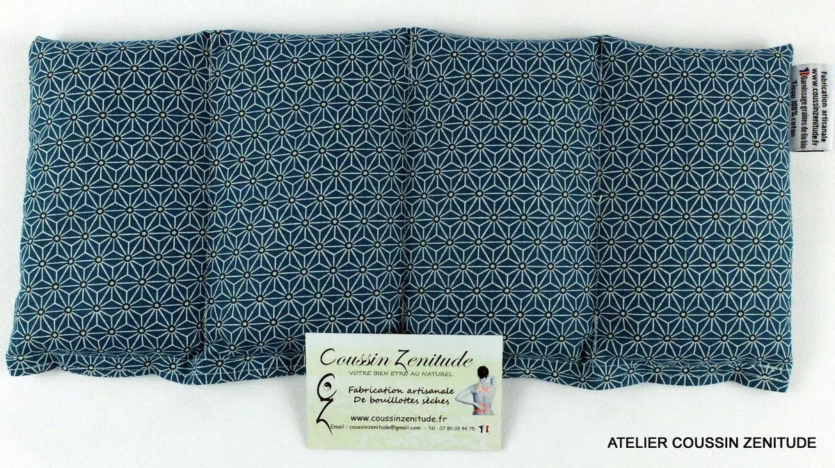 BOUILLOTTE ARTISANALE FRANCAISE 100% GRAINE DE LIN BIO - Z NAKANO B
