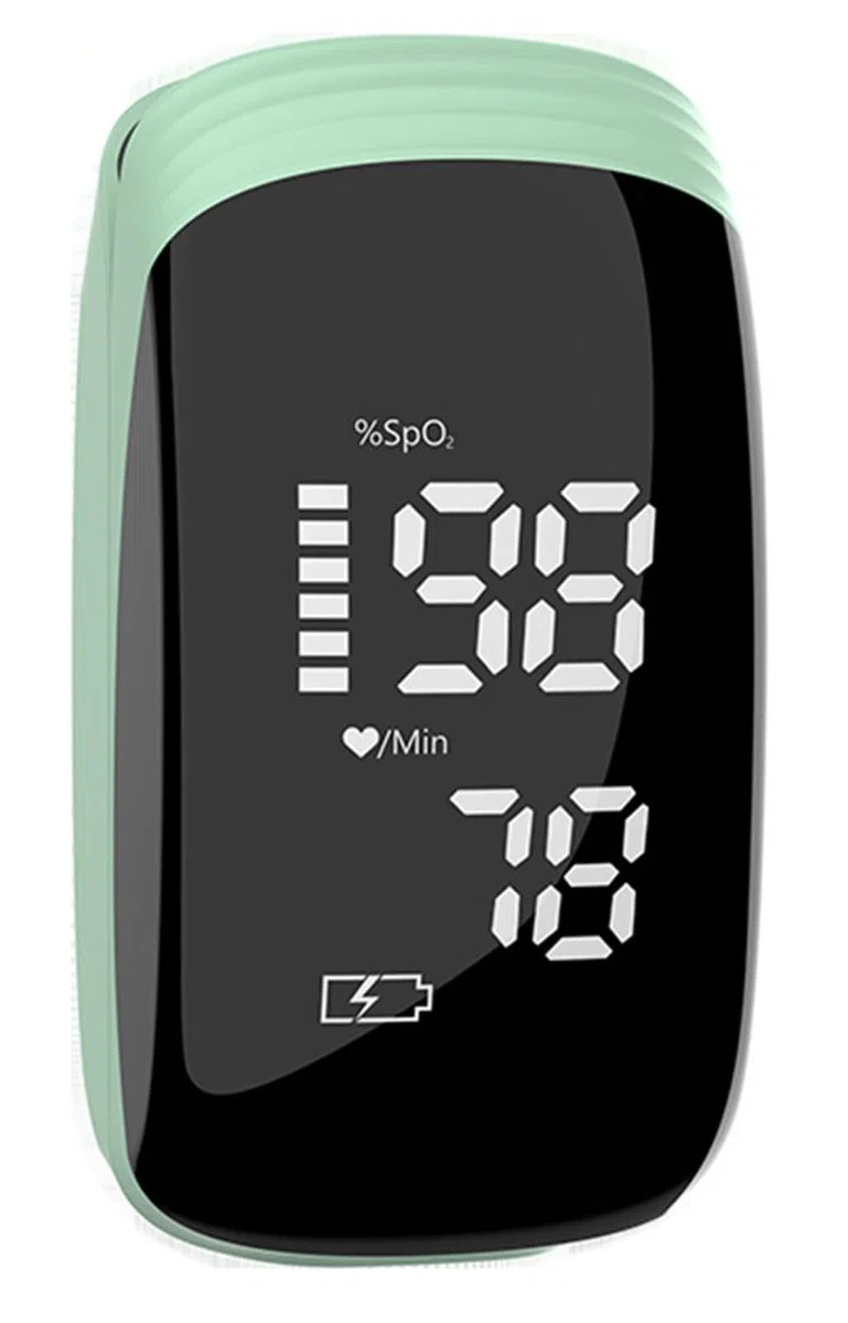 FUELIX Oxymétre De Doigt Professionnel, Saturometre Oxymetre, Mesure Précise De La Saturation en Oxygène dans Le Sang, Moniteur De Fréquence Cardiaque, Rechargeable, Écran LED A